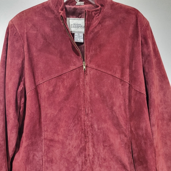 Leather Jacket Maroon - Picture 4 of 8